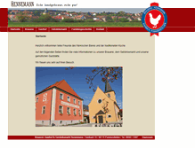 Tablet Screenshot of brauerei-hennemann.com